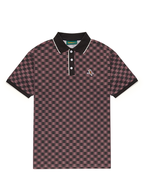 Walker Golf Things Featherlite Kooka Polo -  Berry Check