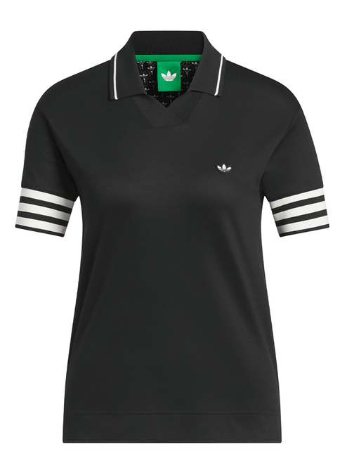 adidas Originals Womens 3-Stripe Polo - Black