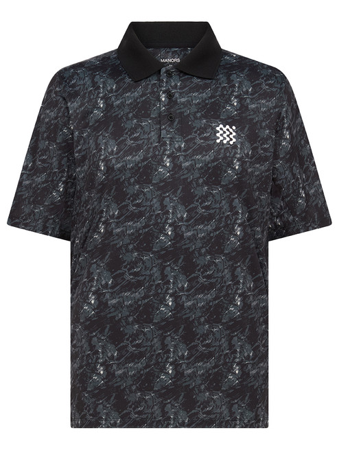 Manors Golf Flyer Course Polo - Black