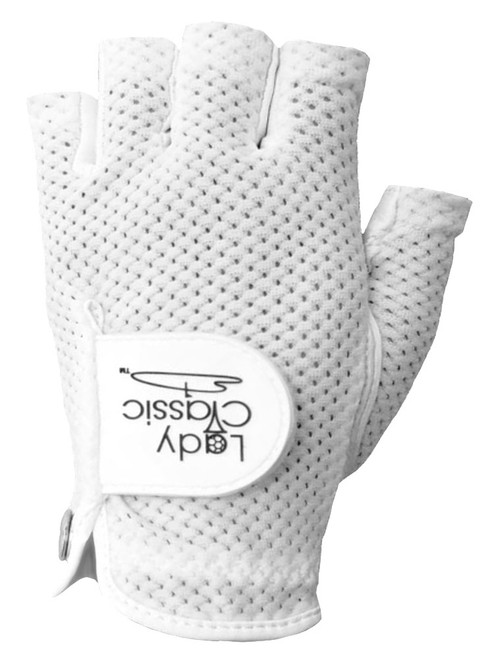 Lady Classic Half Glove - White