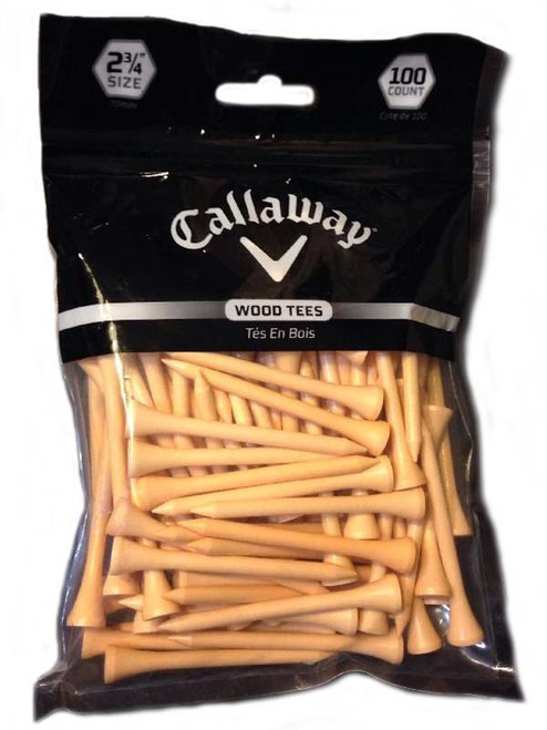 Callaway Wood Tees 100 Pack 2.75 Inch Natural