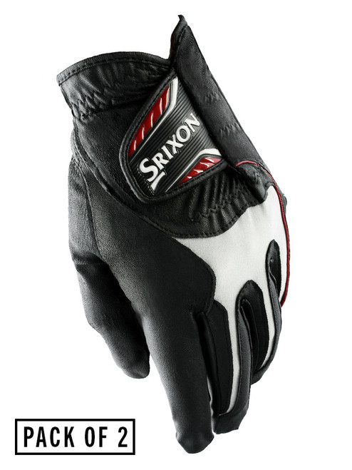 Srixon All Weather Pack Of 2 Golf Gloves - Black