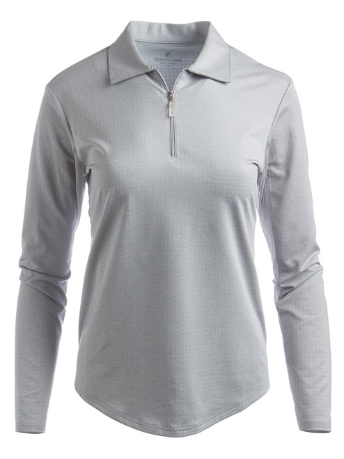 Bette & Court Women's Cool Elements Swing Polo - Feather Grey