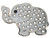 Navika Swarovski Crystal Elephant Marker