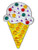 Navika Swarovski Crystal Ice Cream Cone Marker