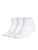 Adidas W 3-Pack Golf Ankle Sock - White/Grey Two