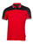 DKNY Golf Broadway Colour Block Polo - Red/Black