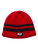 DKNY Sport Rubber Badge Beanie - Red/Charcoal Marl