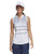 adidas Women's Herringbone Stripe Sleeveless Polo Shirt - Crew Navy