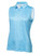 Calvin Klein Women's Crackle Sleeveless Polo - Heritage Blue/White