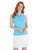 Calvin Klein Women's Mohawk Sleeveless Polo - Heritage Blue/White