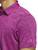 adidas Textured Jacquard Golf Polo Shirt - Lucid Fuchsia/Black