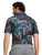 Puma CLOUDSPUN Palm Leaf Golf Polo - Puma Black/Green Lagoon