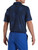 FootJoy Jungle Leaf Print Lisle Golf Shirt (Athletic Fit) - Navy