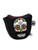 Pins & Aces Club Covers - Mustache Sugar Skull - Black Mallet