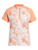 adidas Women's Floral Polo Shirt - Coral Fusion