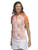 adidas Women's Floral Polo Shirt - Coral Fusion