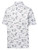 FootJoy Tropic Golf Print Lisle Golf Shirt (Athletic Fit) - White/Black