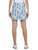 IBKUL Lilli Print Straight Skort - Hot Pink/Multi