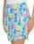 IBKUL Lilli Print Straight Skort - Hot Pink/Multi