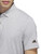 adidas Go-To Striped Golf Polo Shirt - Silver Pebble