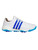 adidas Tour360 22 Golf Shoes - Ftwr White/Lucid Blue/Silver Met.