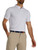 FootJoy Lisle Paisey Print Golf Shirt (Athletic Fit) - White/Sky