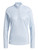 adidas Women's Essentials Long Sleeve Printed Mock Polo Shirt - Wonder Blue