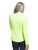 adidas Women's Essentials Long Sleeve Printed Mock Polo Shirt - Lucid Lemon