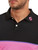 FootJoy Lisle Colour Theory Golf Shirt (Athletic Fit) - Black/Orchid/White