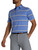 FootJoy Open Stripe Lisle Golf Shirt - Blue Violet