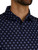 FootJoy Flower Foulard Lisle Golf Shirt (Athletic Fit) - Navy