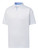 FootJoy Spot Print Lisle Golf Shirt (Athletic Fit) - White/Blue Violet