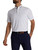 FootJoy Spot Print Lisle Golf Shirt (Athletic Fit) - White/Blue Violet