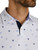 FootJoy Parachute Print Lisle Golf Shirt (Athletic Fit) - White/Blue Violet/Navy