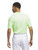 adidas Ultimate365 Ottoman Stripe Polo Shirt - Green Spark/White