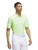 adidas Ultimate365 Ottoman Stripe Polo Shirt - Green Spark/White