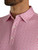 FootJoy Micro-Floral Lisle Golf Shirt - Rose/White