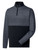 FootJoy Space Dye Stripe Blocked Quarter-Zip Jersey (Athletic Fit) - Black