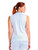 Nivo W Sibyl Sleeveless Mock - White/Legion Blue