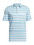adidas Two-Color Stripe Polo Shirt - Semi Bliss Blue/Ivory