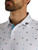 FootJoy Parachute Print Lisle Golf Shirt (Athletic Fit) - White/Black/Pool