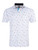 FootJoy Parachute Print Lisle Golf Shirt (Athletic Fit) - White/Black/Pool