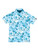 King Pins Golf Winter Flowers Polo (Athletic Fit) - Blue_1