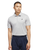 adidas Performance Textured Print Polo Shirt - Grey Two/Black