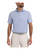 FootJoy Tee Time Lisle Polo Shirt (Athletic Fit) - Periwinkle/Ice Water