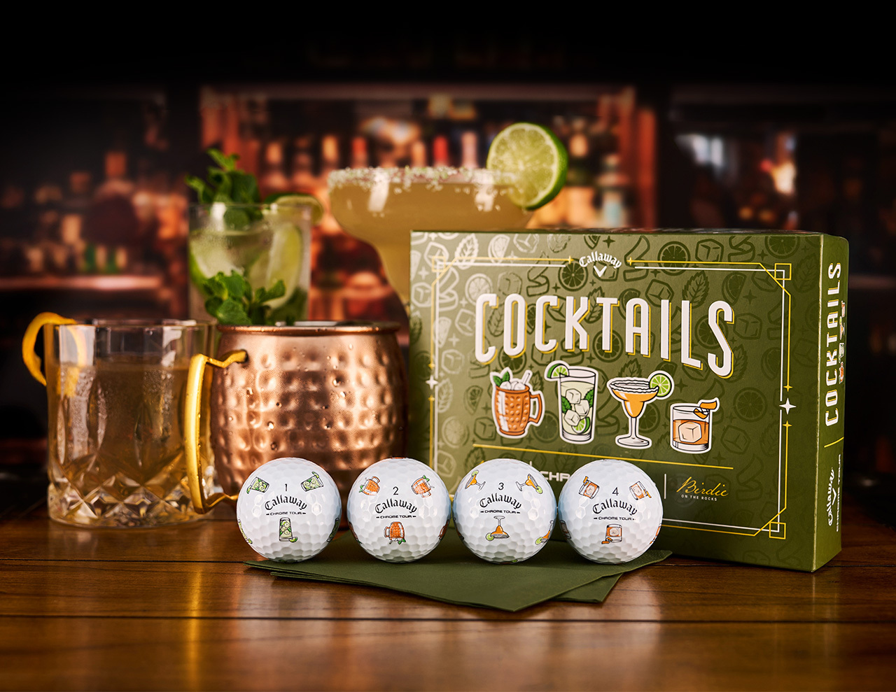 Callaway Chrome Tour Cocktails Limited Edition Golf Balls