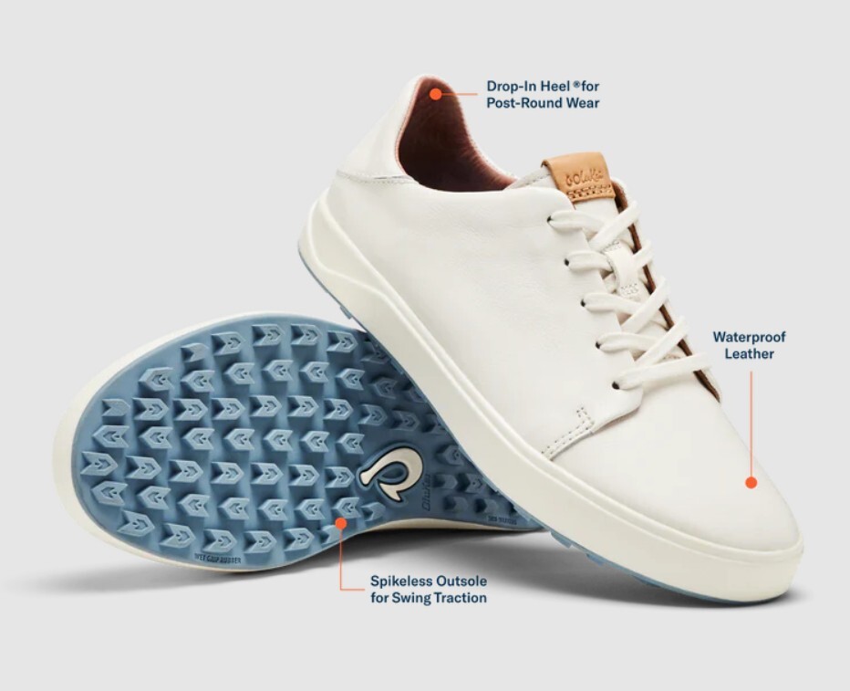 OluKai Womens Wai&lsquo;alae Golf Shoes - White