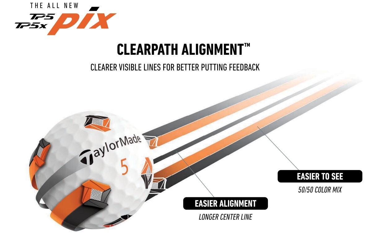 TaylorMade TP5x pix 2026 Golf Balls