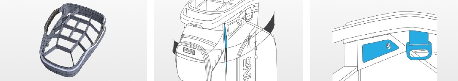 PING Pioneer Monsoon Cart Bag